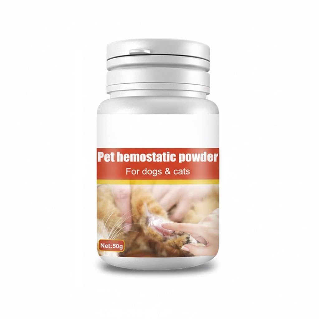 Azonee Styptic Powder for Pet, Wound Care Powder For Pets, Waterproof Pet Wound Skin Soothing Powder for Dogs, Cats, Birds, Quick Stop Bleeding Powder, Pet Fast Acting Medicated Topical Powder for Cut