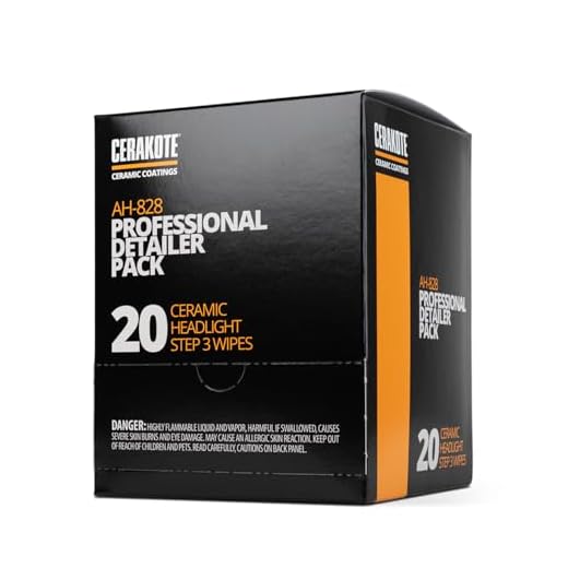 CERAKOTE® Ceramic Headlight Restoration Detailer Pack, 20 Wipes
