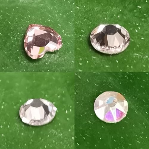 Image of Chamon Tooth Gems, 8K Gold Teeth Gem Pentagram Lightning Shape Round Crystals 2.5mm