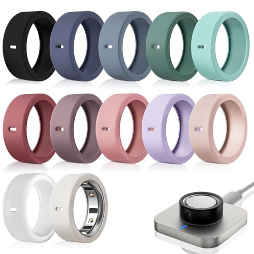 12�p�b�N �����^�����O�v���e�N�^�[ Oura Ring Gen 4/4 �Z���~�b�N/Oura Ring Gen 3�A�V���R��Oura�����O�J�o�[ ���[�N�A�E�g�A�N�Z�T���[ �����Y�A���f�B�[�X�A�J�o�[M�Œ��ڏ[�d 8 9 10 11�p