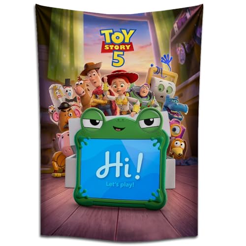 LPAIWXY Toy Story 5 Movie Series Tapestry Poster For Kids Fans Bedroom Wall Hanging Decoration-Toy Story 5 Movie Series Tapestry For Teen Boy Birthday Party Gifts-70X100CM-100X150CM