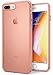 Ringke Air Compatible with iPhone 7 Plus, iPhone 8 Plus Phone Case Weightless as Air, Extreme Lightweight & Thin Transparent Flexible TPU Scratch Resistant Protective Cover - Rose Gold
