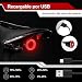 EBUYFIRE Luz Trasera de Bicicleta Inteligente Recargable USB, Super Brillante Rojo Luz...