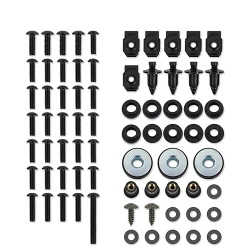 Tornillos de carenado S1000RR de acero inoxidable con acabado negro premium
