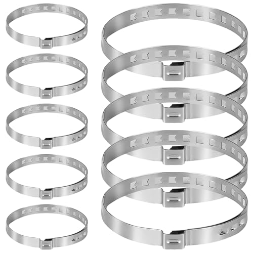 Collier Soufflet Cardan，10 Pièces Collier soufflet de cardan universel Collier serrage souffle 5 Petites et 5 Grandes，pour la Plupart des VéHicules