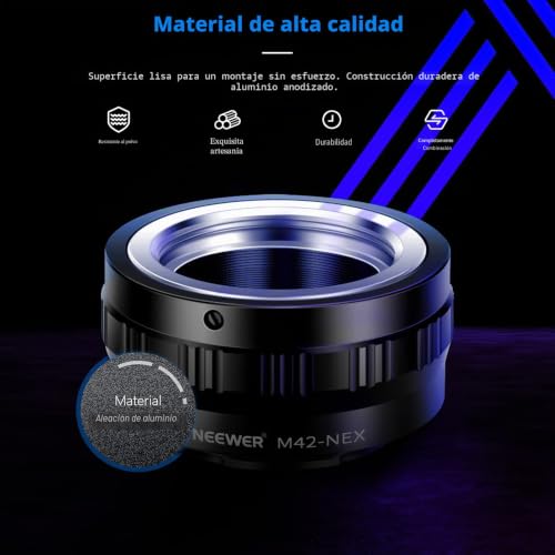 Adaptador M42 a Sony NEX E-Mount NEEWER para cámaras A7 y A6000 7