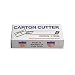 Single Edge Carton Cutter with Single Edge Razor Blade, Box Cutter Knife, Made in USA, Retractable and Replaceable Blade, Tap Open/Tap Close, 4 Pack (12 per Box)