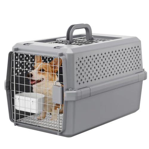 RIZZARI Hard-Sided Pet Carrier: Portable Travel Crate for Medium Pets by RIZZARI - Used condition - US$52.79