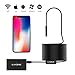Produktbild WiFi Endoskop ILHIOME Endoskopkamera Kabelloses Inspektionskamera 2.0 Megapixel 1200P HD Halbsteife Kabel Boreskope Kamera für Android,IOS,iPhone,Smartphone,Samsung,Windows,Tablet- 5M/16.5FT(Schwarz)