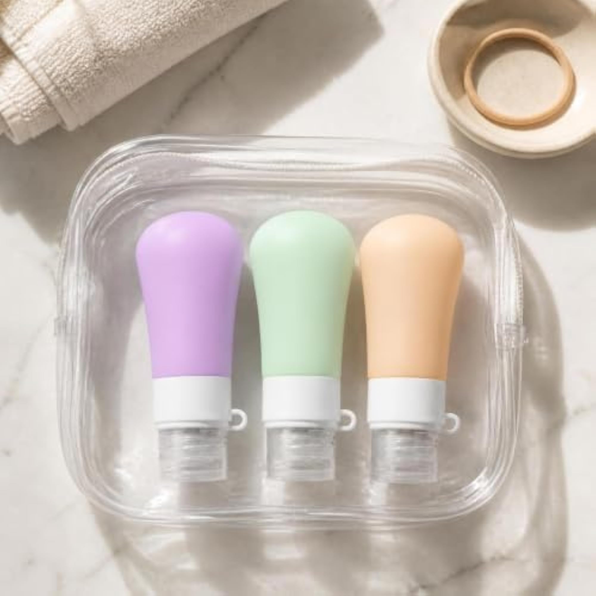 Silicone Travel Bottles Set for Toiletries