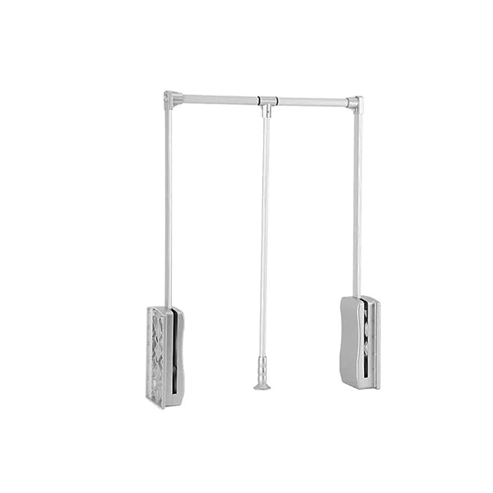 Asta Appendiabiti Estraibile 510-1210 Mm, Barre Per Guardaroba Regolabili Per Vestiti, Sistema Di Stoccaggio Organizer Per Asta Appendiabiti Estraibile In Alluminio Resistente, Argento, 89~121 Cm, Ar