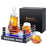 Gifts for Men Dad, Kollea Boxing Whiskey Decanter Set, 31 Oz...