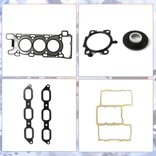 Image of AJ126 306PS Engine Cylinder Head Gasket Set Fits for Jaguar F-Pace 17-20 / XE 16-19 / XJ 14-19, 14-19 Land-Rover Discovery /Range Rover 3.0L V6 Replace OE AJ126 306PS