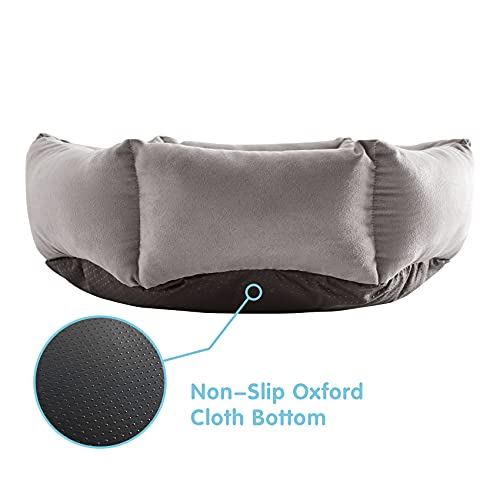Western Home Cat Beds for Indoor Cats Dogs, Kitty Puppy Kitten Bed Round Soft Plush Flannel Pet Cushions Beds Washable - Image 7