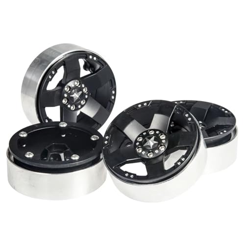 Jantes 2.2 Beadlock en alliage de 24.5mm pour crawler RC TRX4 Wraith 90018