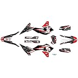 Kalair GFX Graphics Kit for Yamaha WR250R WR250X (2008-2021) VINTAGE Series Red 09 Mil - Dirt bike Custom Racing Graphics Decals Stickers Kit, no-plastics
