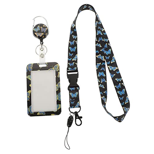 Porte-carte d'identité avec ficelle Operitacx pour badge et carte de visite, lot de 2