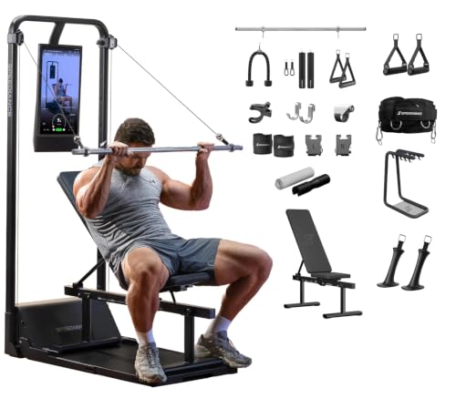 Image of Speediance Gym Monster 2 Works Plus & Smart PowerGrip Handles & Weight Lifting Belt & Gym Accessories Organizer & Skiing Handles 2 Bundle