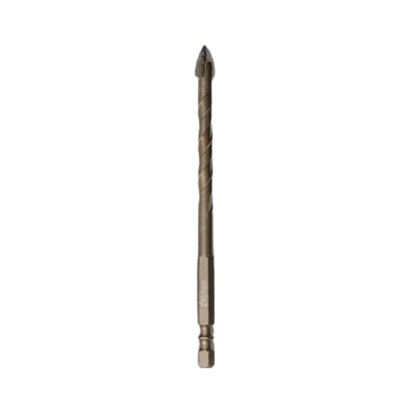 Zestaw wierteł mimośrodowych o wysokich czterech krawędziach Ząbkowane wiertła szklane Ceramiczne Narzędzia do wiercenia cegieł betonowych 6-12 mm Metal(Mix)