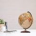 Waypoint Geographic Light Up Globe - Como 12” Desk Decorative Illuminated Antique Ocean Style with Stand, Up to Date World Globe
