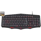 Speedlink LAMIA Gaming Keyboard - Tastatur mit USB Anschluss für Büro und Home Office und LED-Tastenbeleuchtung - schwarz