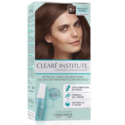 Colour Clinuance. Tinte Capilar Cabellos Delicados. 5.7 Chocolate Intenso, Coloración Permanente Sin Amoniaco, Más Brillo, Color Intenso y Duradero, 100% Cobertura, Testado Dermatológicamente