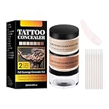 TATTOO CONCEALER FÜR KÖRPER, WASSERDICHTES ABDECK-MAKE-UP MIT HOHER DECKKRAFT, LANG ANHALTENDER BODY CONCEALER FÜR NARBEN, PIGMENTFLECKEN &AMP; HAUTUNREGELMÄSSIGKEITEN