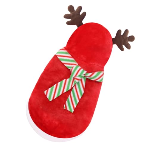 Disfraz Navidad para perros con bufanda, talla M