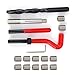 Jeanoko 17Pcs Thread Repair Kit M12 x 1.25 Threaded Inserts Stainless Steel Twisted Drill Wrench Threaded Insert Tools Set for Automotive Repairing