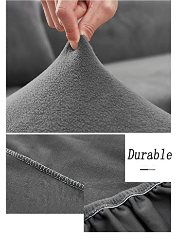 Housse de canapé 4 places extensible universelle 235-310cm grise