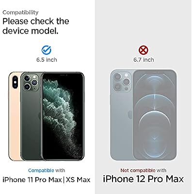 حامي شاشة زجاجي مقسى Spigen [GlasTR EZ FIT] مصمم لأجهزة iPhone 11 Pro Max / iPhone Xs Max [6.5 بوصة] [Case Friendly] - 2 Pack