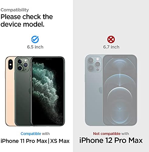 Spigen Tempered Glass Screen Protector [GlasTR EZ FIT] designed for iPhone 11 Pro Max/iPhone Xs Max [6.5 inch] [Case Friendly] - 2 Pack