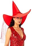 Rubie's Women's Elegant Red Witch Hat, One Size