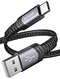 【Kompatibilitätsliste】JSAUX USB Typ C Ladekabel ist kompatibel mit Samsung Galaxy S8 / S8 + / S9 / S9 + / S10 / S10 + / S10E / S20 / S20 + / S20Ultra, Galaxy Note 20/20 Ultra / 8/9/10/10 +, ZFlip, LG V20 / V30 / V40 / G5 / G6, Moto Z / Z2 / G7 Power und mehr Geräte mit USB-C Port.
