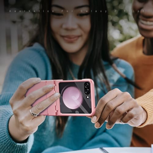 Charnière Samsung Z Flip 5 protégée avec cette coque robuste antichoc rose - 4