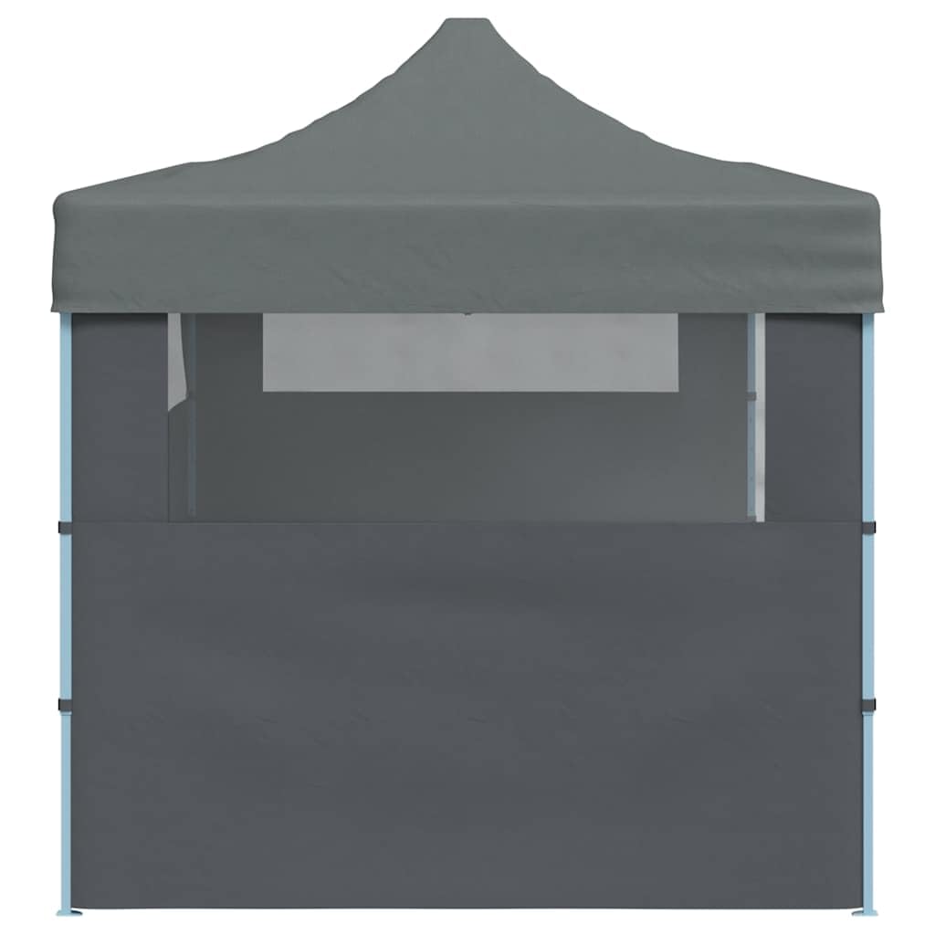Faltpavillon, 3 x 6 m, mit Seitenwänden, Anthrazit