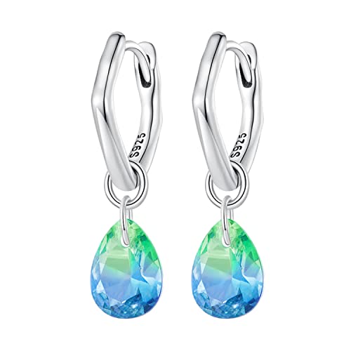 Boucles d'oreilles fleur feuille argent S925 cadeau idéal