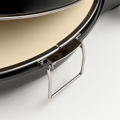 Girmi FP50 Pizzaofen Quisipizza, 1800 W, 420°C, Kalte Außenwände, Abnehmbare Schamottsteinplatte 31 cm, Timer, Doppelheizelement, Rezeptbuch inklusive, Schwarz