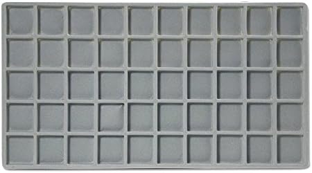 Flocked Insert Amazon.com: Flocked Insert (5x10) Grey Tray Inserts Jewelry Display ...