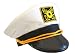 Cotton Yacht Cap-White (adjustable/58cm)