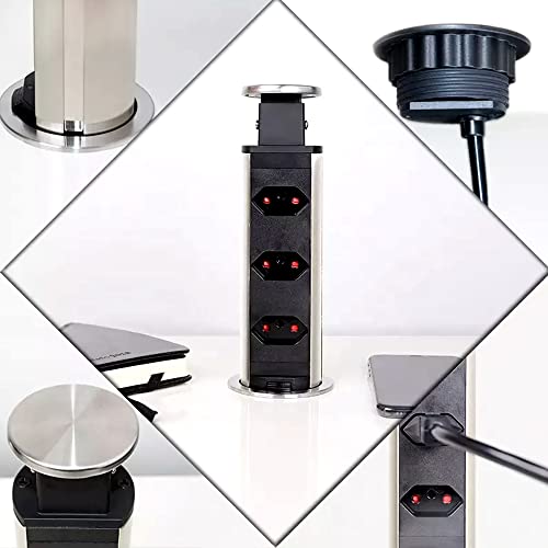 Torre Multiplug Retrátil Com 3 Tomadas - Kzi