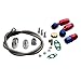 T3 T04E Turbocharger Internal Wastegate Turbo Manifold + Oil Line Kit Compatible With BMW E36 E46 E39 M50 M52 1992-2007 Front Oil Cooled
