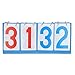 ETAINGYEUN Portable Water Prevent 4 Digit Scoreboard for Volleyball Basketball RED Blue