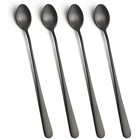 AOOSY - Set de 4 cucharas de cóctel de acero inoxidable Cover