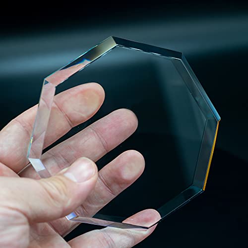 Staymax Clear Octagon Glass Paperweight #TOP3