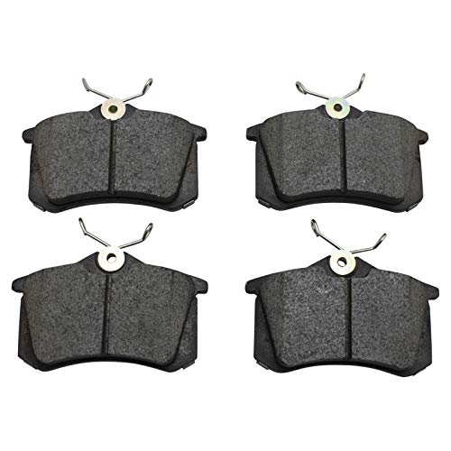 Image of TRQ Rear Brake Pad and Rotor Set Ceramic Vented Rotors Compatible with 2002 Audi A4