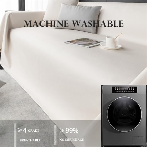 Housse de canapé 2 places imperméable en simili cuir durable et élégant - 8