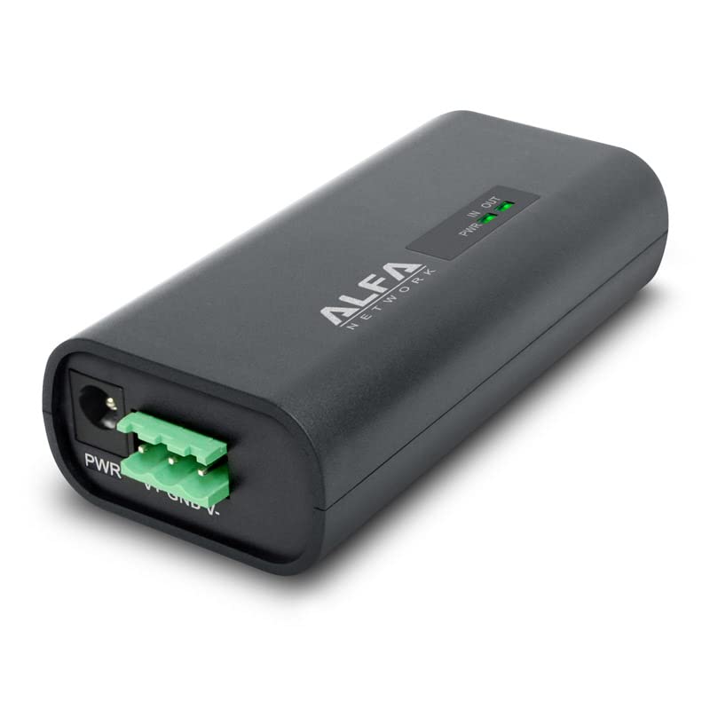 Alfa Network Alfa Convertidor de 48VDC a 24V PoE DDC-4824POE