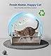 Edelstahl Katzenklo, Große Katzentoilette, XXL Katzentoilette Edelstahl Offen, Metall Katzenklo für Katzen Aller Größen & Kaninchen, Antihaftbeschichtet, Geruchsfrei, Leicht zu Reinigen, 50x35x15cm