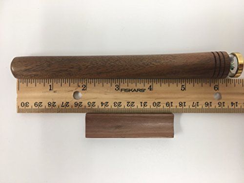N and J Kaleidoscope in Solid Walnut Wood, 6 Inch Barrel, Beaded Turning Chamber, 3 Mirror System